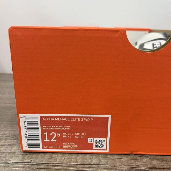 Nike Alpha Menace Elite 3 Ghost White Football Cleats Men Sz 12.5 W DH1350-100 main image 6